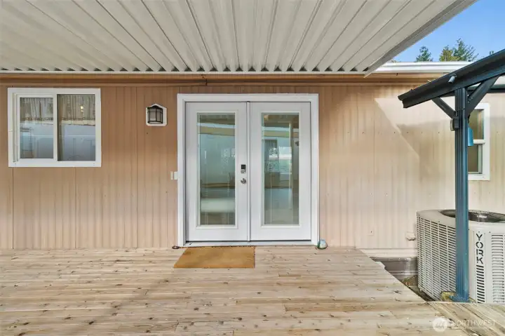 Come on in. Covered entry.