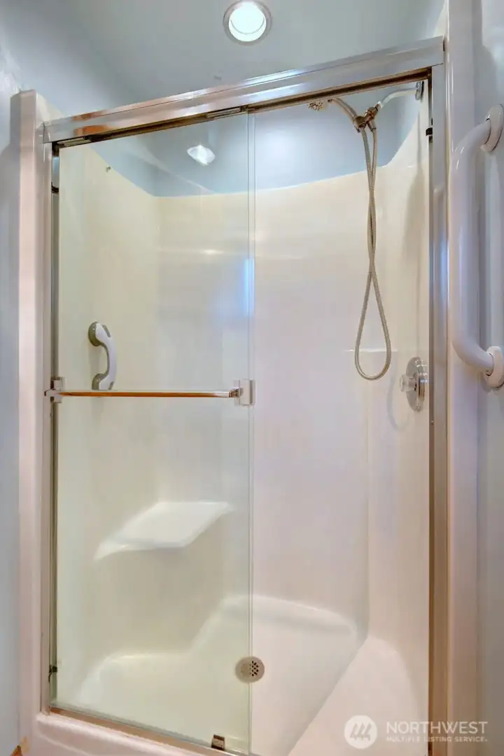 Primary shower, main level