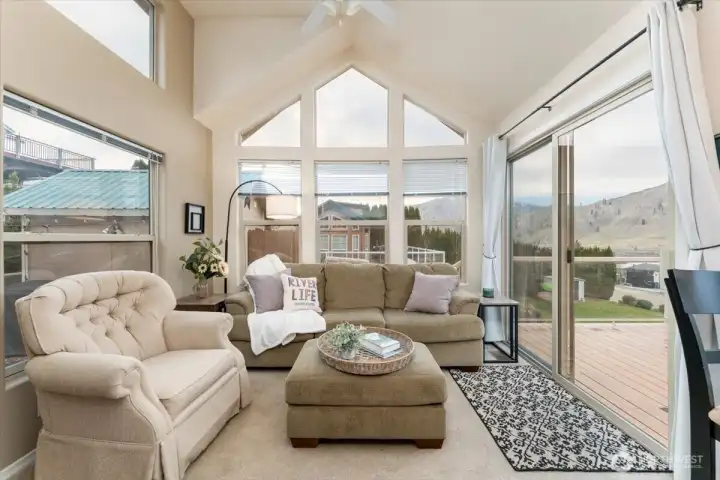 Room to stretch out and still enjoy the views.