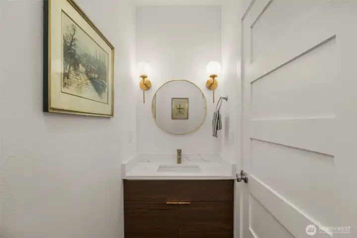 Powder room on the main level