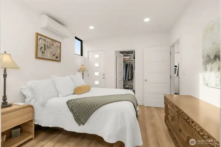 Primary bedroom on the upper level