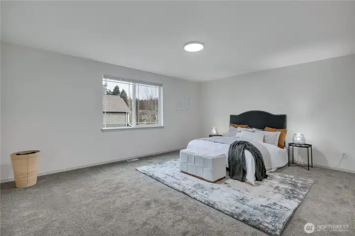 Primary bedroom on second floor.