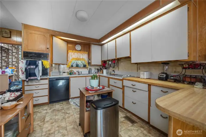 Kitchen on main level.