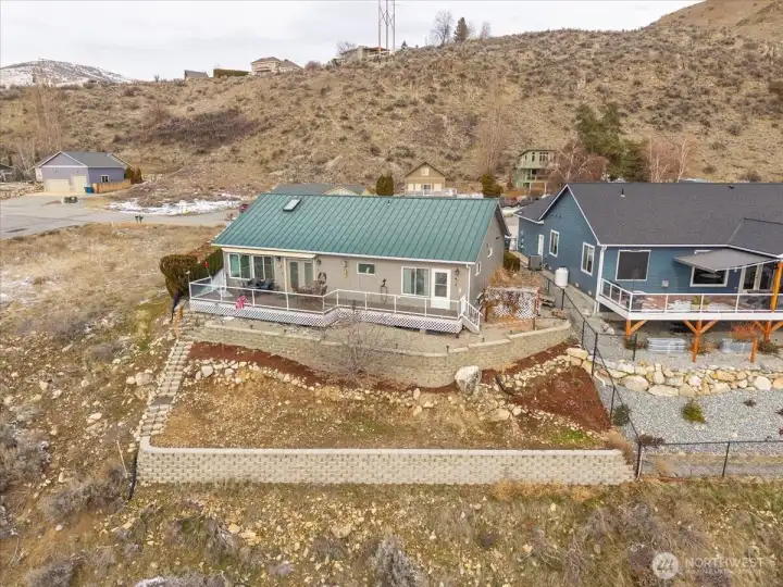 Drone view of 214 Stehekin Way