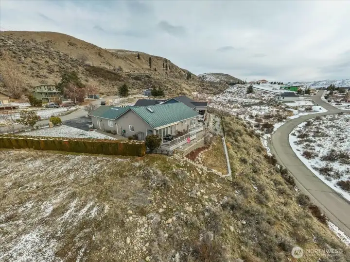 Drone view of 214 Stehekin Way