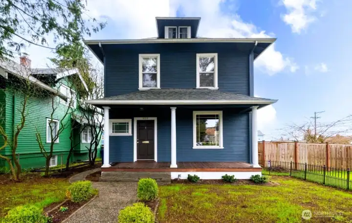 Charming curb appeal welcomes you home with timeless character and inviting presence.