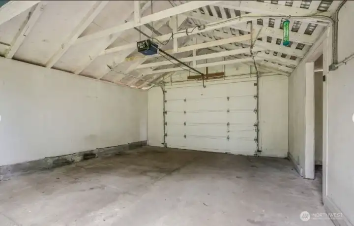 Convenient alley-access garage.