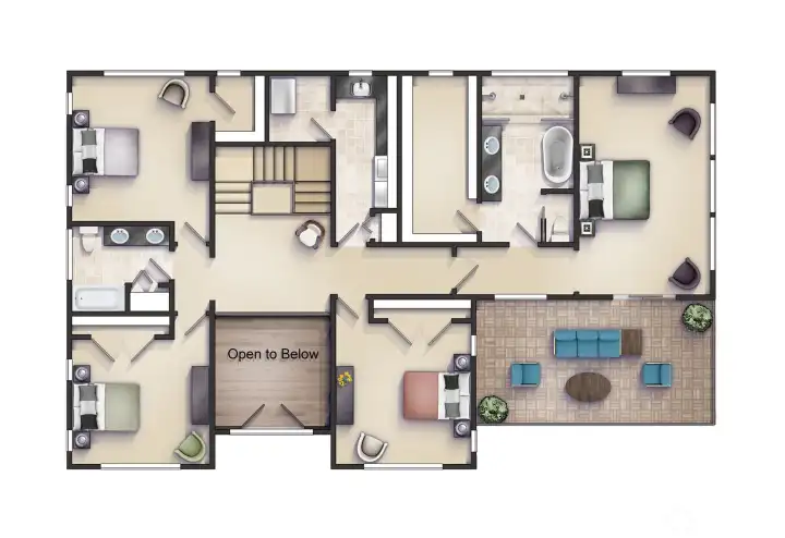 Second Floor Rendering