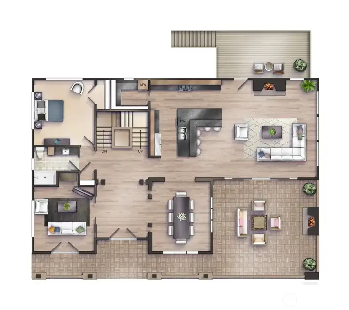 Main Floor Rendering