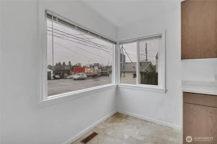 Kitchen dining area.