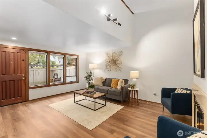 New lighting throughout the home.