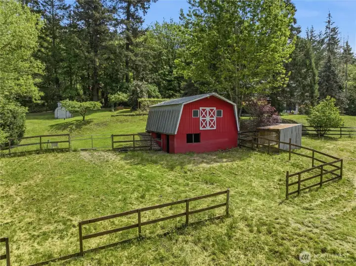 Charming barn complements this wonderful property!