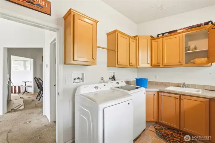 Laundry room with more storage space