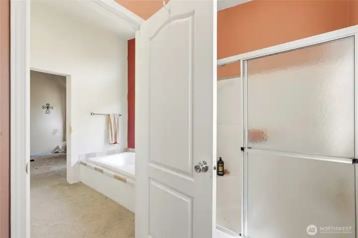 Walk in shower