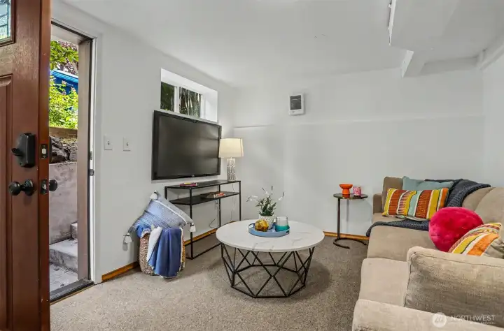 Plenty of possibilities in this lower living area.