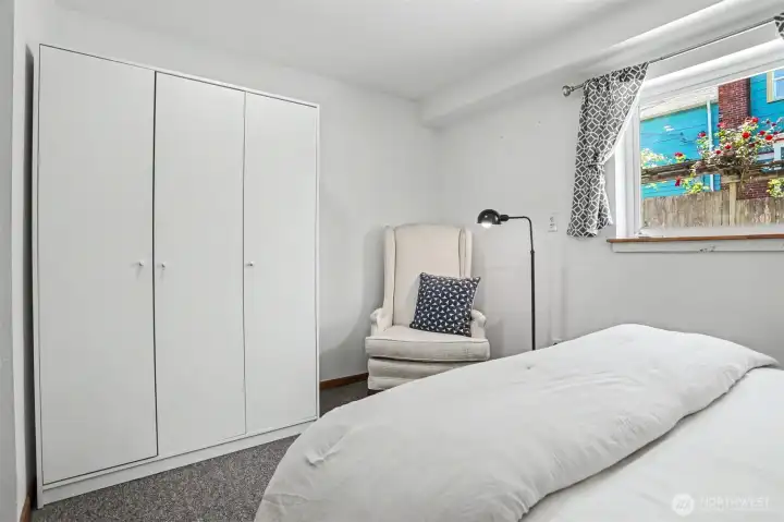 All wardrobes remain in downstairs rooms.