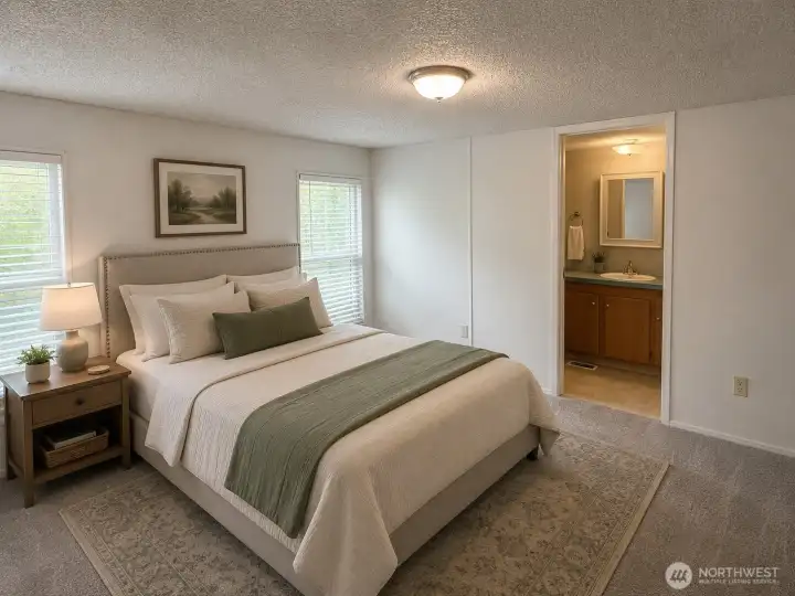 Primary Bedroom Virtually Staged