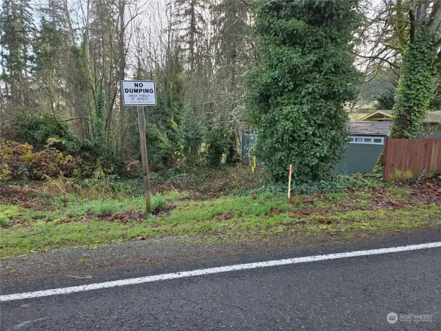 Walk in here following the orange flagging and trail that has been cut in along the West and South