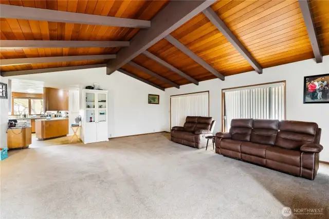 Another view of the spacious living room in the main house