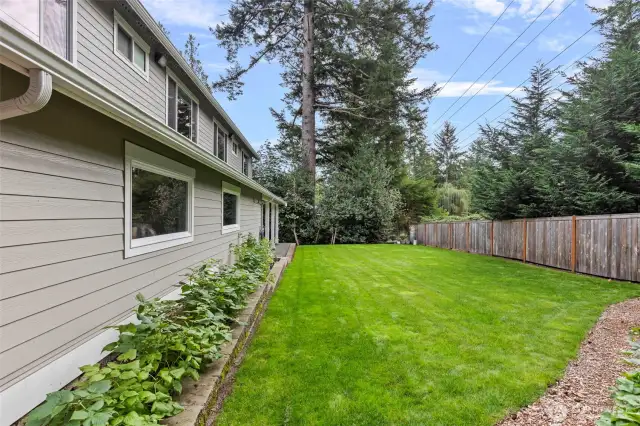 Large Back yard, Nice and Flat!!