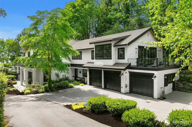 Three car garage and ample off-street parking.