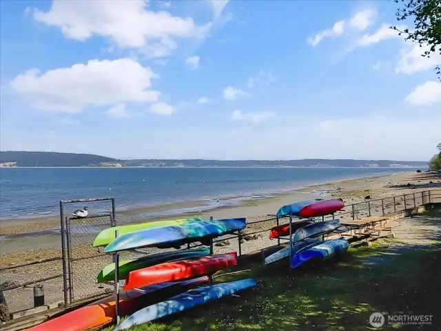 Baby Island kayak and small boat storage