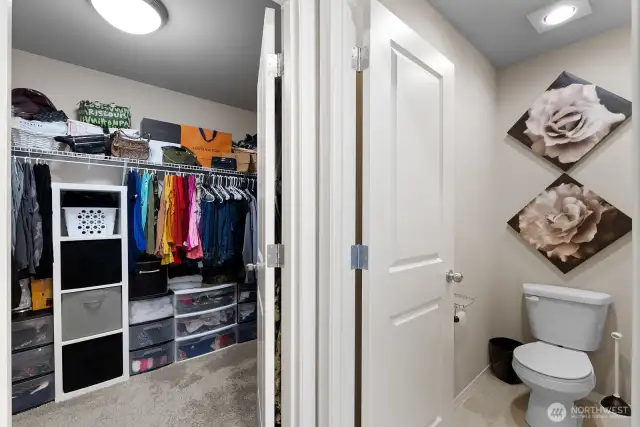 large walk in closet.