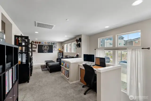 Loft space for office, gaming, you name it!