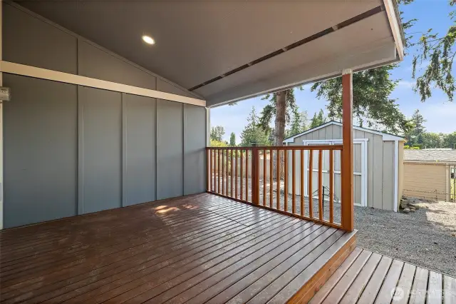 Covered patio.