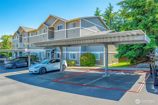 2 Dedicated Covered parking spaces