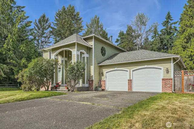 Great sized two car garage and driveway