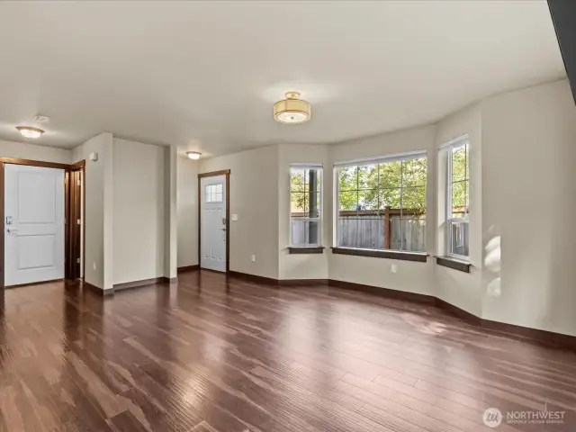 Great room showing entry & garage entry