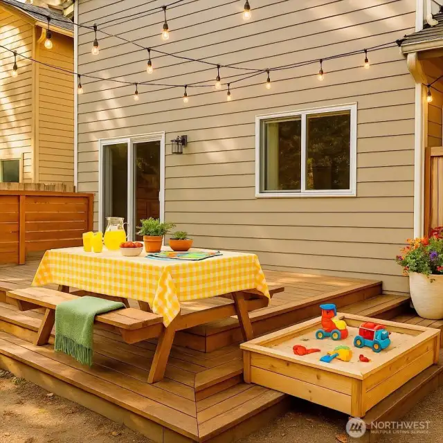 Deck Virtually Staged