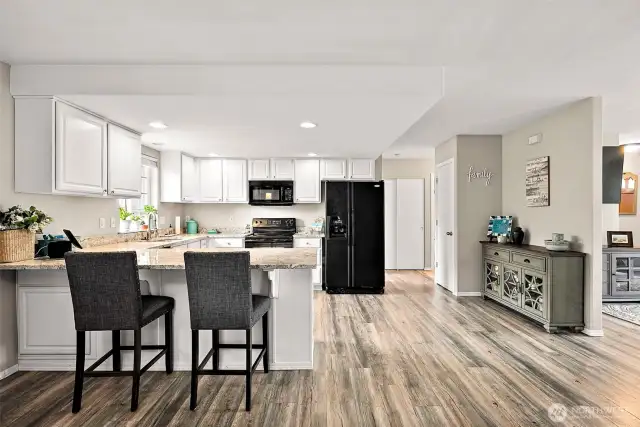 Kitchen with eating space.