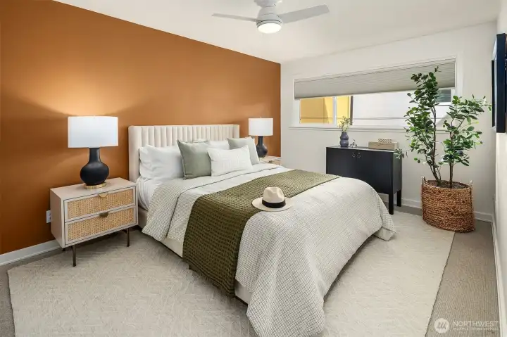 Primary bedroom with ensuite bathroom