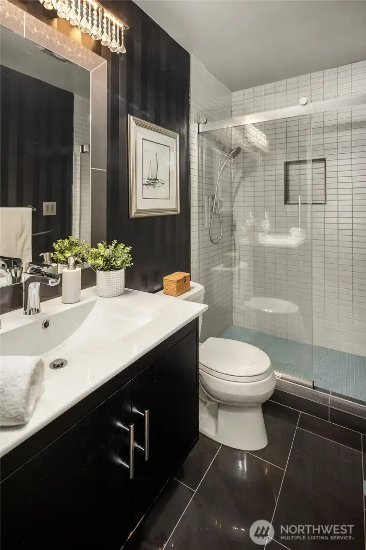 Beautiful, remodeled primary bathroom