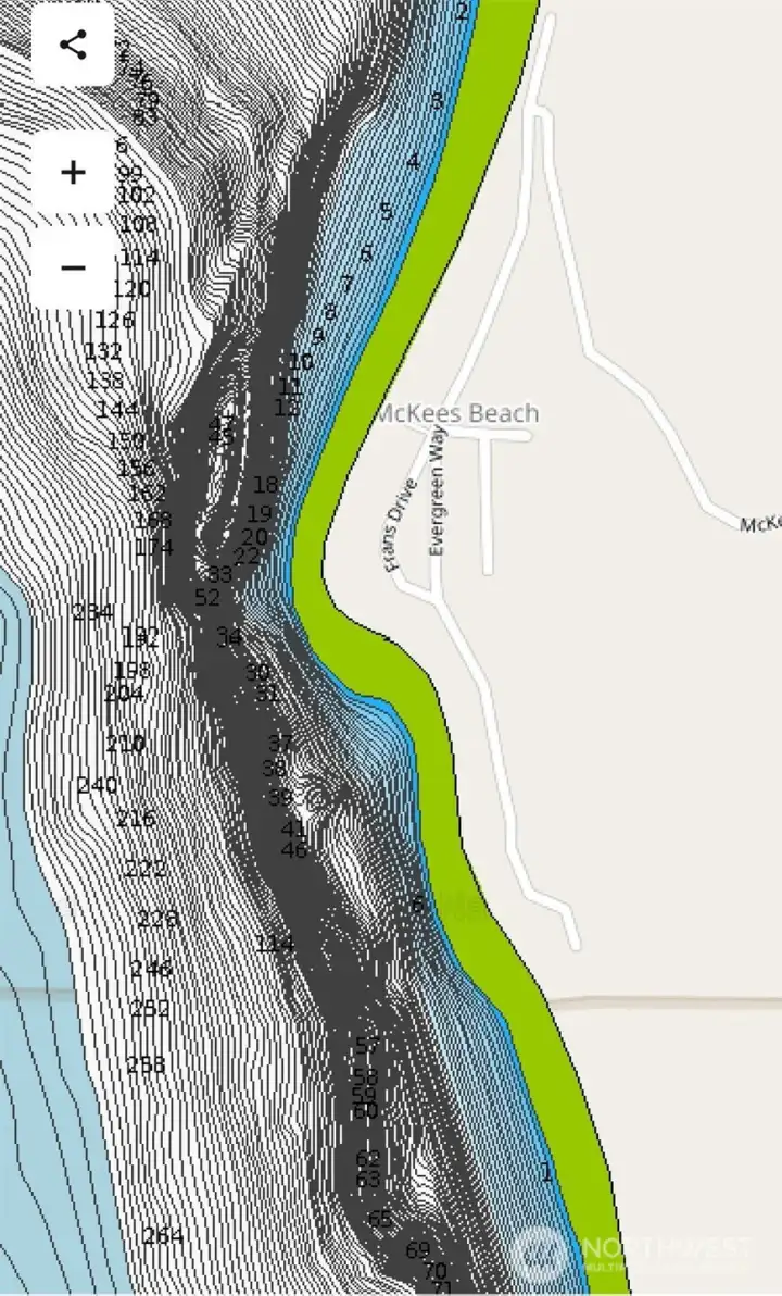 This is one of the deeper areas along this part of the WA coastline as depicted.