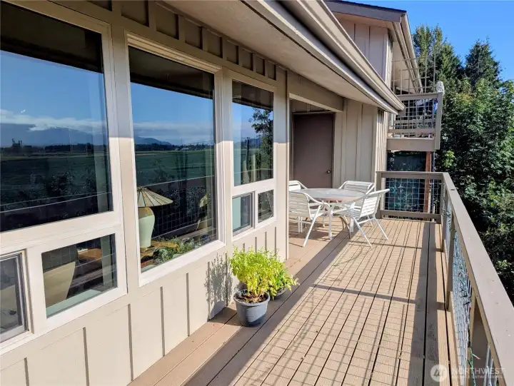 Trex decking and outside complex painted approximately one year ago.
