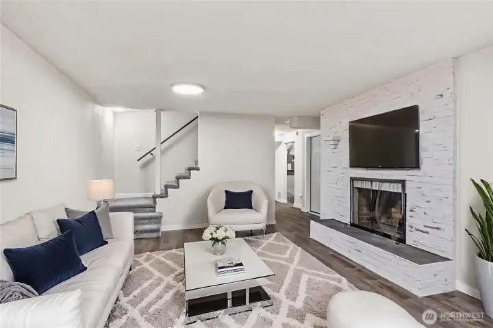 ADU Living Room-Virtually Staged