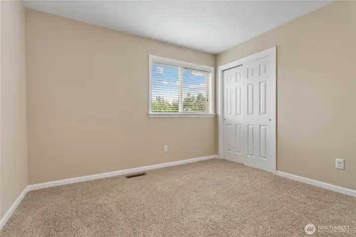 Second of the two upstairs bedrooms.