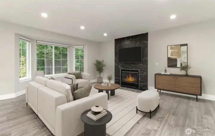 Living Room - Virtually Staged