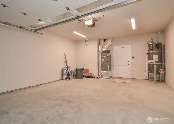 Large double garage.