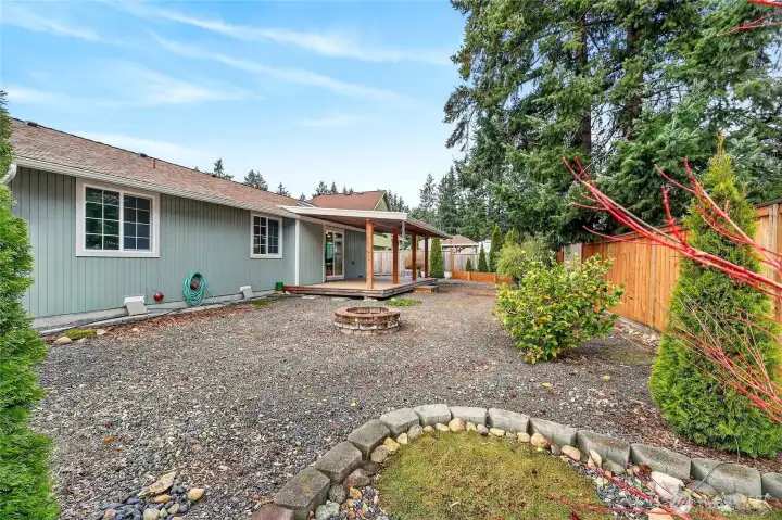 Huge yard w/ firepit make this home an entertainer’s dream