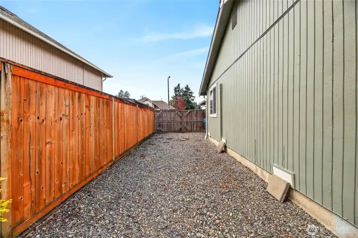 RV parking with double gate
