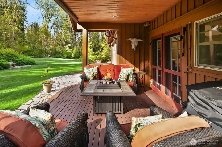This is where you will spend your days listening to the flow of the creek, the only neighbors you will see will be the gentle wildlife that roam about the area.