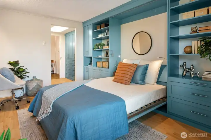 Another view of 2nd bedroom with an abundant amount of storage space