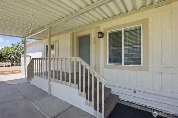 entry off carport