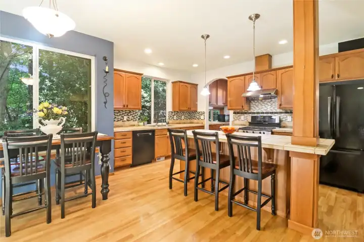 Plenty of space to enjoy informal meals.