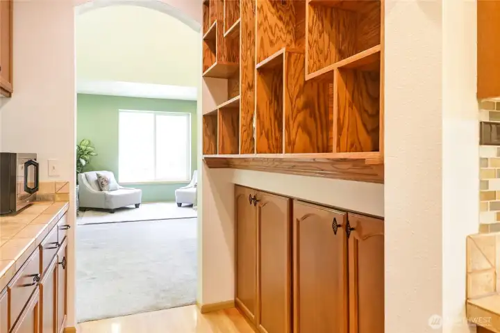 Great built-in storage, too!
