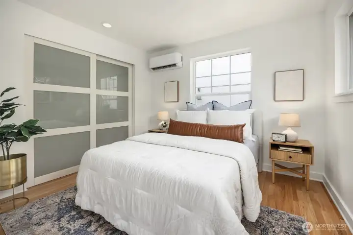 Light-filled upper level bedroom